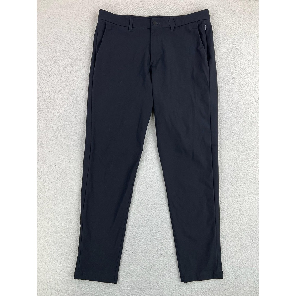 Lululemon Commission Slim Pants Men's 34x31 Black Warpstreme Performance LM5439S